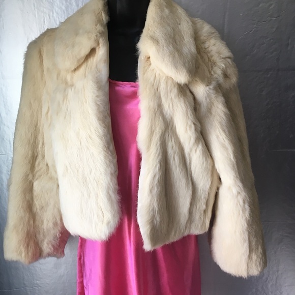 Vintage Jackets & Coats Vtg White Rabbit Fur Coat Poshmark